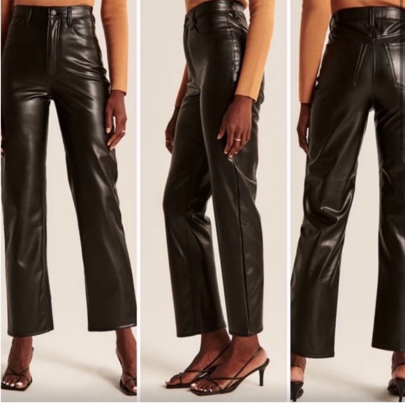 Abercrombie & Fitch Faux Leather Pants - Picture 4 of 15